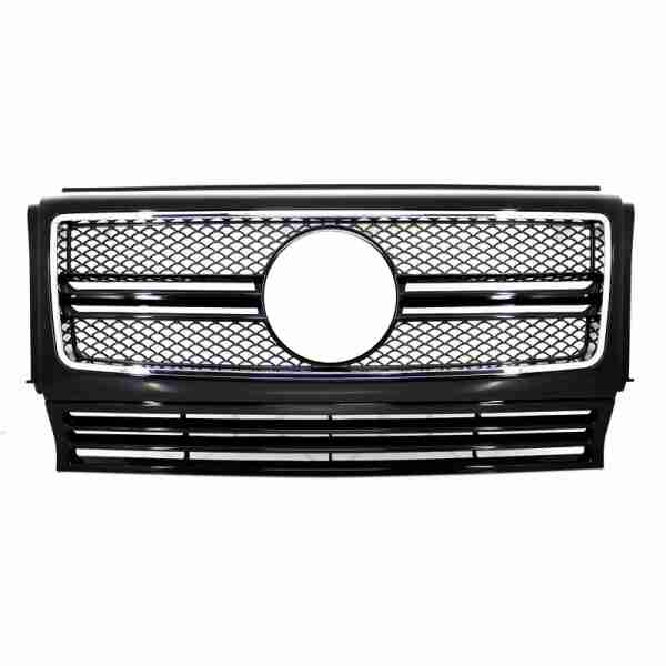 Grila Centrala Mercedes G-Class W463 (1990-2012) G65 Look Negru Lucios Edition