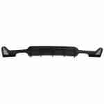 Difuzor Bara Spate Evacuare Dubla BMW Seria 4 F32 F33 F36 (2013-2019) Negru - imagine 2