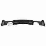 Difuzor Bara Spate Evacuare Dubla BMW Seria 4 F32 F33 F36 (2013-2019) Negru - imagine 4