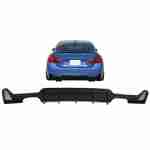Difuzor Bara Spate Evacuare Dubla BMW Seria 4 F32 F33 F36 (2013-2019) Negru