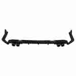Difuzor Bara Spate cu Ornamente Bara Spate Flapsuri compatibil cu Toyota Corolla XII Sedan (2019-Up) Negru Lucios - imagine 2