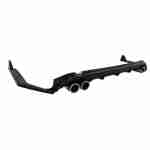 Difuzor Bara Spate cu Ornamente Bara Spate Flapsuri compatibil cu Toyota Corolla XII Sedan (2019-Up) Negru Lucios - imagine 4
